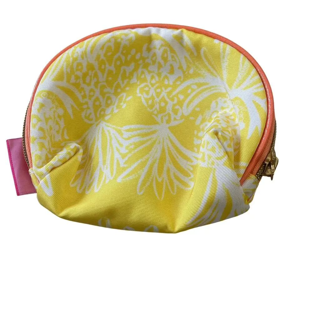 Lilly‎ Pulitzer   For Target Cosmetic Makeup Pouch Bag Yellow Zip NWOT - Picture 2 of 5